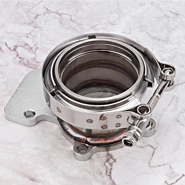 Rustfrit stål til Holset WH1C HX35 HX35W Downpipe Turbo Flange til 3\" V-bånds adapter