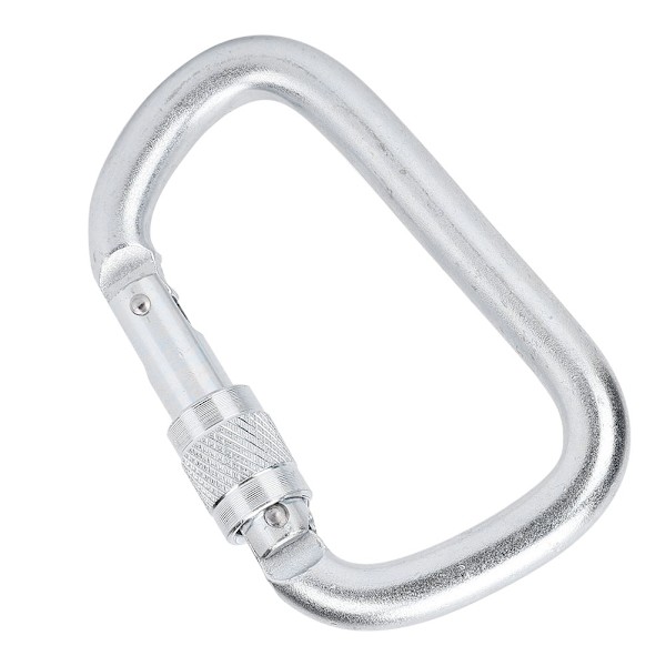 45KN D-formet klatrekarabinhage i kulstofstål, sikkerhedsspænde til rappelling, redninger, udendørs gadgets