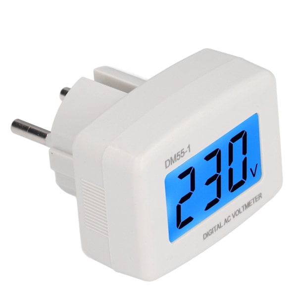 DM55‑1 Digitaalinen jännitteenmittari Helppo lukea LCD Digitaalinen jännitteenmittausmonitori Kotiin 100‑300V
