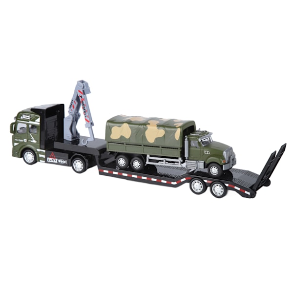 1:50 Tow Truck Toy Alloy Pull Back Car Highly Simulation Trailer Vehicle Toy for Children#3