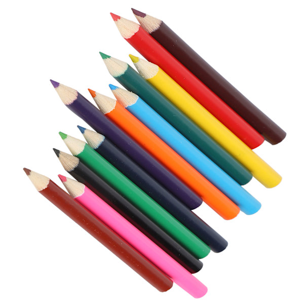 Professionella ritfärgade pennor set barns slitstarka trä minipencil