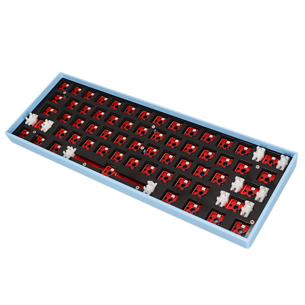 61 Keys Mekaaninen näppäimistö DIY Kit Tuki Langaton 2.4G BT 3.0 5.0 Type C Langallinen modulaarinen mekaaninen pelinäppäimistö RGB Bluella