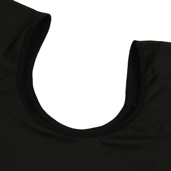 Underarm Sweat Vest Kortärmad Sweat Absorption Pullover Design Tvättbar Armhåla Sweat Vest för Kvinna Flickor Svart M