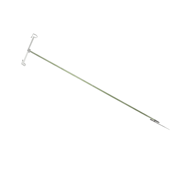 Camping Lampa Pol Vikbar Lätt Aluminiumlegering Utomhus Lyktstativ med Förvaringsväska för Picknick Fiske Grön