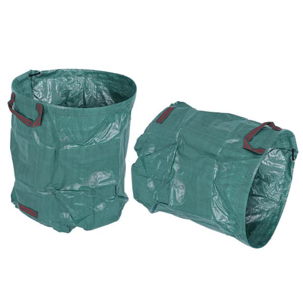 2 STK 72 Gallons Haveplanter Blomster Opsamlingspose Plantepose Plæneblade Opbevaringsaffaldspose