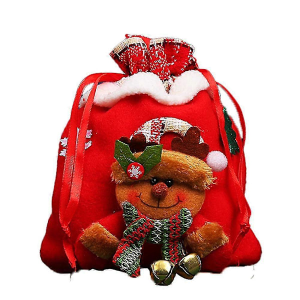 Julegodtepose Indpakningspose Æblepose Slikopbevaringspose Dekoration
