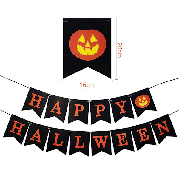 Halloween-kurpitsalippu - Ulko- ja sisätilojen kodin koristelu takan juhliin