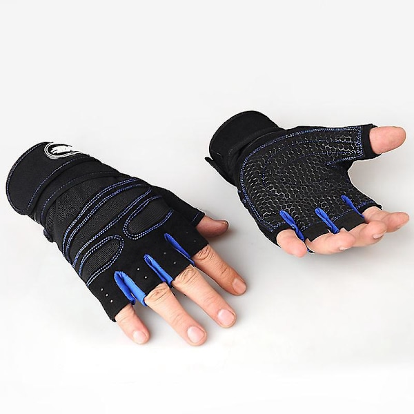 Røde mekaniske handsker i ko-læder - medium duty, anti-vibration og anti-slid sikkerhedshandsker - 1 par (18-19cm)