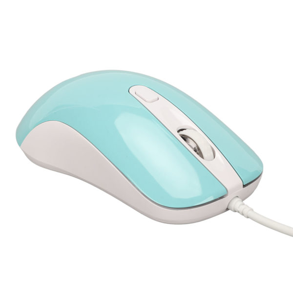 Trådbunden spelmus RGB-bakgrundsbelyst 3500DPI 4 knappar ergonomisk design trådbunden datormus blå