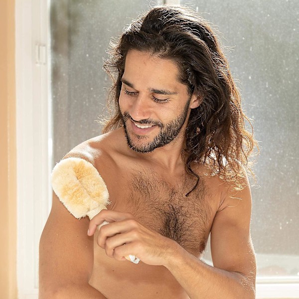 Sisal Kropsbørste til Tør Hud Eksfoliering Forbedrer Blodgennemstrømning Reducerer Cellulite Naturlige Fibre