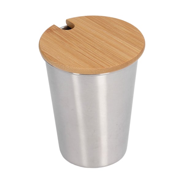 350ML Bärbar Enkelsidig Rostfritt Stål Mugg med Lock Stackable Kaffe Öl Mjölk KoppRostfritt Stål Färg