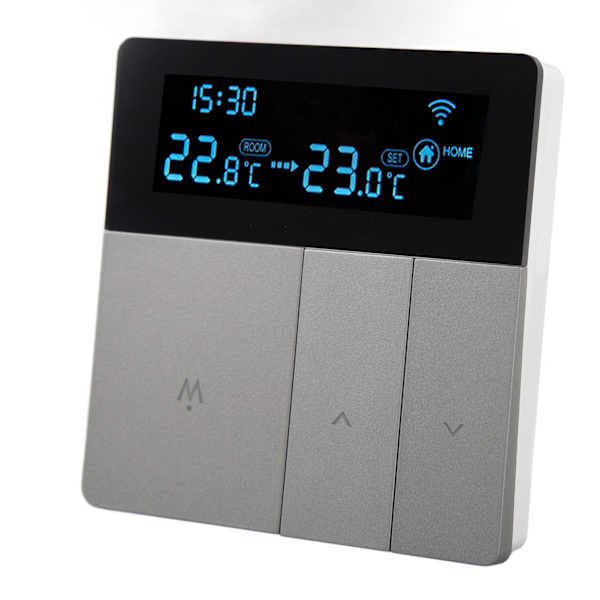 Digital termostat fjernkontroll temperaturregulator AC 90‑240V for varmtvannsbereder uten WiFi