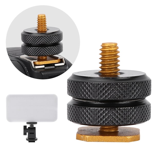 Flash Hot Shoe Adapter Mount - 1/4" stativ skruvhållare tillbehör