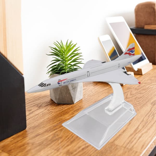 Samlerobjekt Diecast Flymodel i Metal til Børn og Voksne - Perfekt Skrivebordsdekoration