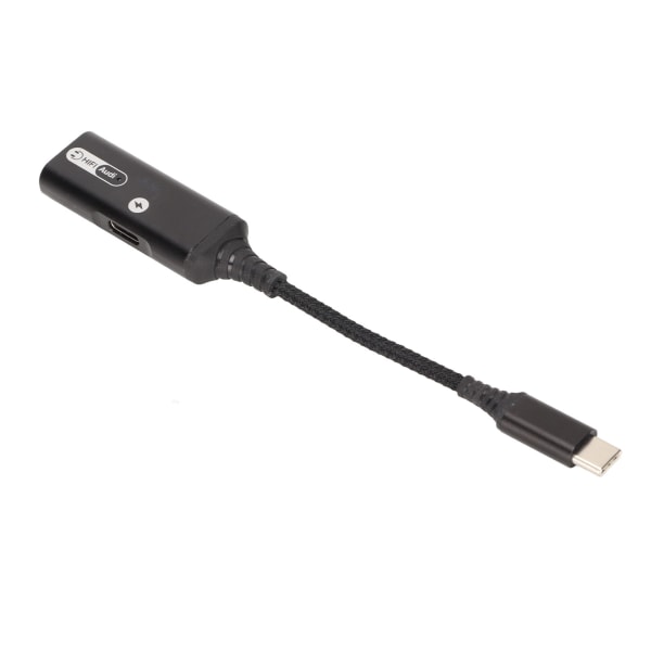 Dubbel typ C hörlursadapter stöder 60W PD QC snabbladdningsenhet USB C hörlursuttag Adapter för hörlurar