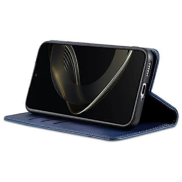 AZNS Compatible Case for Samsung Galaxy A56 5G, PU Leather Wallet Case with Cowhide Texture Blue