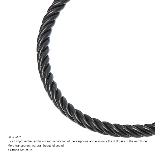Hodetelefonadapterkabel Gullbelagt 4,4 mm balansert hann- til 3,5 mm stereo-hun-adapterledning