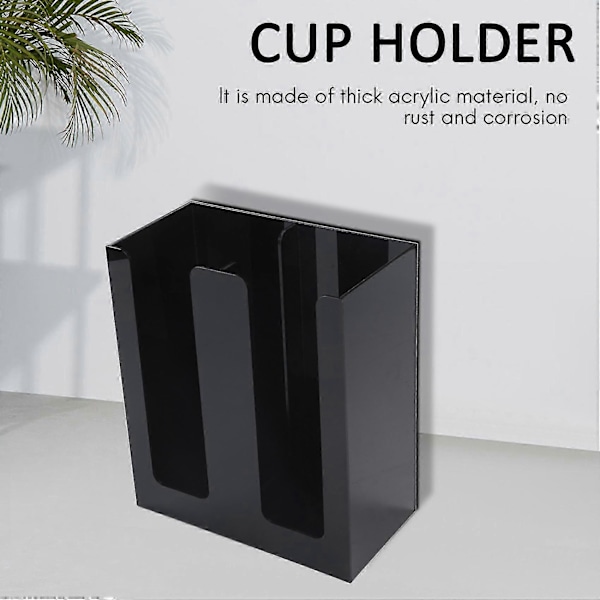 Kaffekopp & Lokk Hylse Dispenser Koppholder To Koppholder Papirkopp Oppbevaringsstativ