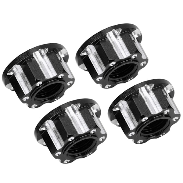 4 kpl M4 Carving kuusikulmamutterit alumiiniseos sopii HSP Sakura D3 D4 1/10 RC CarBlack