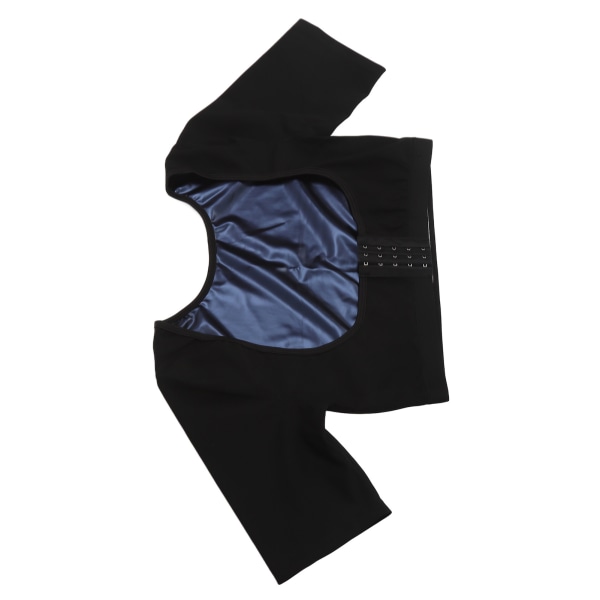 Dame Saunaskjorte Bryststøtte Kortermet Breasted Sweat Shaper Topp for Fitness Inner Blue L Str.