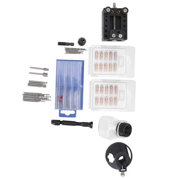 72 stk Mini Elektrisk Bore Tilbehør Chuck Gravering Cutter Positioner Drill Bits Sæt