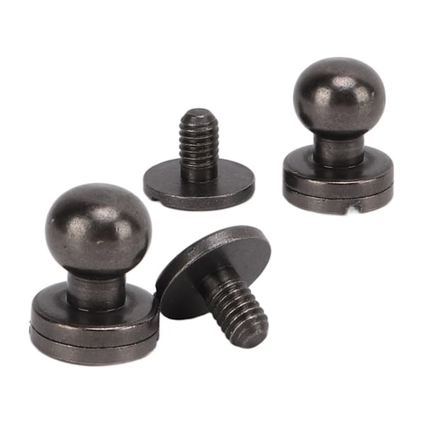 20 set mässingsnitar Rostbeständighet Rund huvudskruvar DIY-tillbehör för handväskor Skor 7x6mm