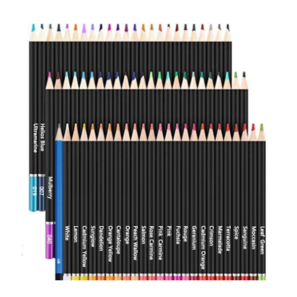 72 färgade pennor med suddgum, pennvässare, starka färger, lätta att greppa, oljiga färgkritor för barn