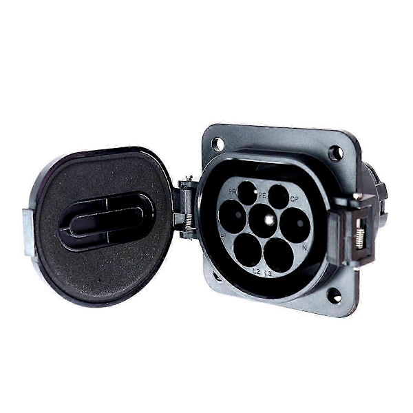 Elektrisk Kjøretøy Lade Evse Socket Type 2 32A 1P 3 Fase IEC 62196-2 EV Lader Socket Adapter P