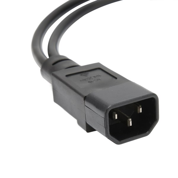 Splitter strømstikledning IEC 320 C14 han til C13 og C5 hun splitter adapter kabel 10A 250V