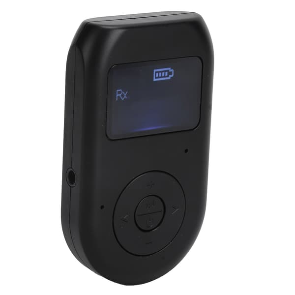 2 i 1 Bluetooth 5.0-adapter mottagare sändare ljudadapter med LCD-skärm handsfree