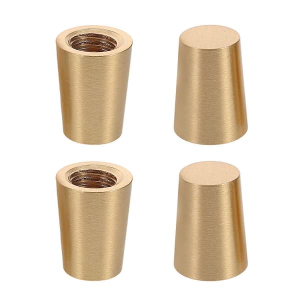 5 Pcs Crystal Clear Door Knobs Cabinet Drawer Door Knobs Pull Handles Golden Golden 2.00X1.50X1.50CM