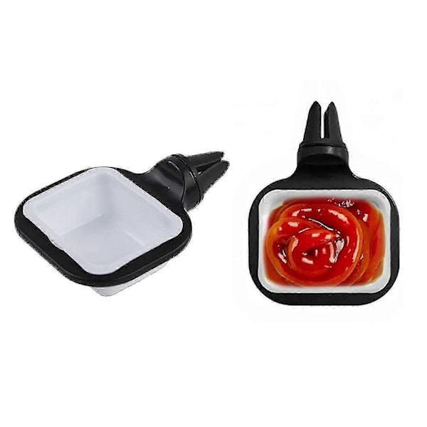 Højkvalitets Bil Pommes Frites Bakke Holder Til Holder, Bil Sauce Holder Luftventil Klips Mini Sauce Beholder Dippin Flerfarvet Style B
