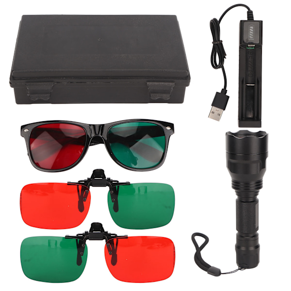 Worth 4 Dot Light Eye Suppression Check 4 Dot Binocular Vision Light with Red Green Glasses