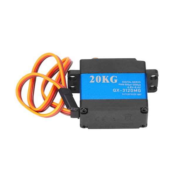 QX‑3120MG Vattentätt Servo 20KG Hög Hastighet Metallväxel Digital Servo för Flygplan Bilmodell