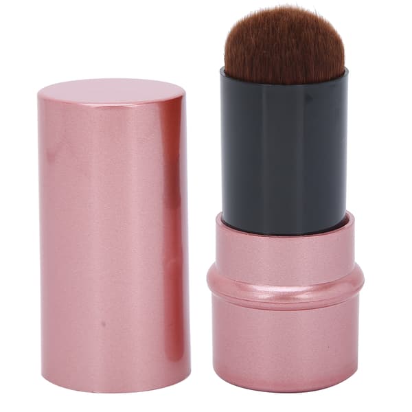 Pudder Makeup Børste Bærbar Ansigts Løs Setting Pudder Blush Børste Makeup Værktøj (Rose Guld)