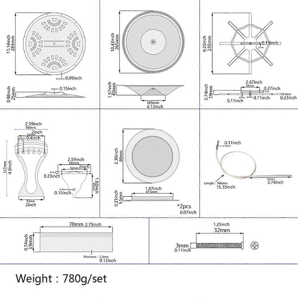 Resonatorkoner Ljudhålsskärmar Stallstycke Spider Bridge Sadel Set