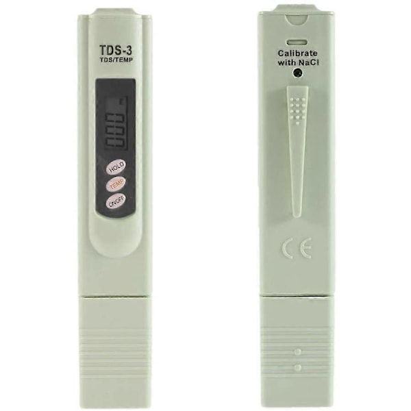 LCD TDS-3 Drikkevandskvalitetsmåler Digital Tester Temperatur PPM Test Måler Pen Analyzer