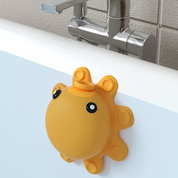 Badekar Overløbsafløbsdæksel - Badekar Overløbsafløbsdæksel, Blødgøringsbad Overløbsafløbsdæksel (Silikone, Gul)