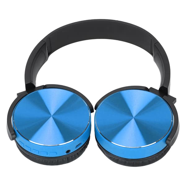 450BT Bluetooth-headset Subwoofer Justerbart Multifunktionellt Trådlöst Kort Gamingheadset för Spel Blå