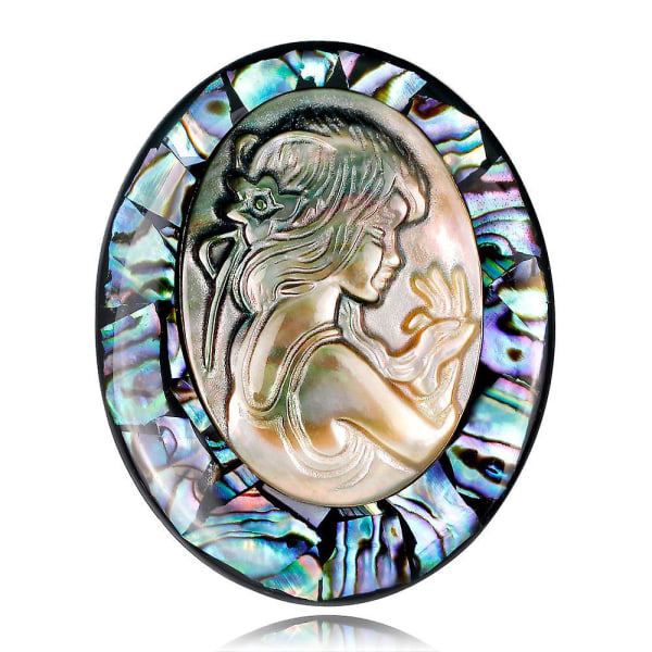 Naturlig Abalone Shell fantastisk hodebrosjesamling