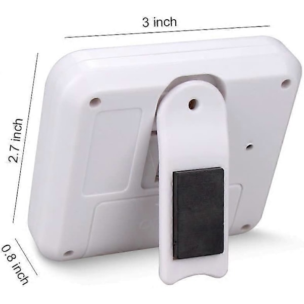 Kjøkkentimer, nedtellingstimer/opptellingstimer digital timer med høy alarm, stor LCD-skjerm, magnetisk bakside