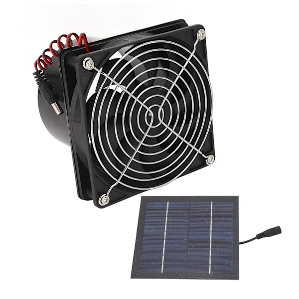 Soludstødningsventilator Effektiv varmeafledning Ventilation 50W Solpanelventilatorsæt 5-12V