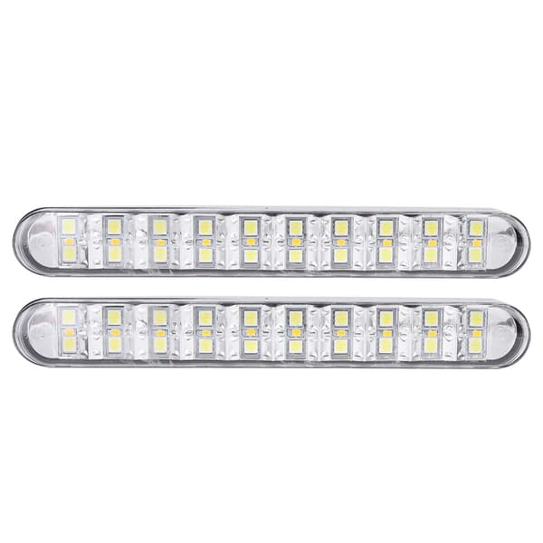 5050 30LED Dobbeltfarvet Kørelys DRL Blinklys Universal til Bil