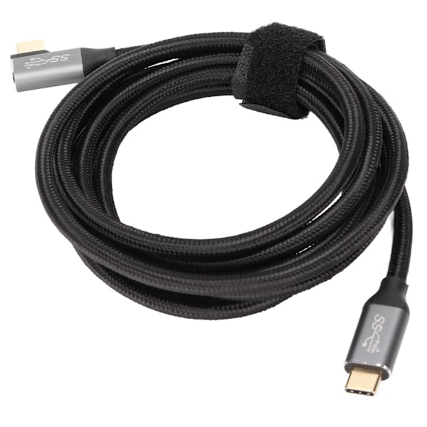 2m 100W 4K Oikea kulma 5A Type C PD -kaapeli Huawei-puhelimille ja -tableteille USB C - USB C -kaapeli