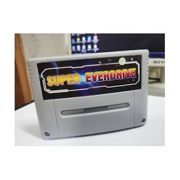 Super 800 i 1 Pro Remix Spelkort kompatibelt med SNES 16 Bit Videospelskonsol Super EverDrive Kassett, Grå