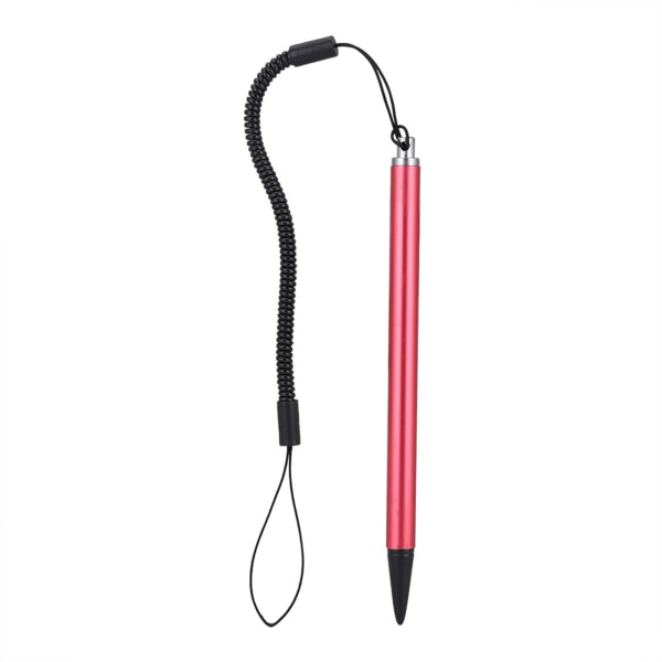 Skjermberøringsmalingspenne Resistiv Stylus med fjærtau for POS PDA Navigator (rød)