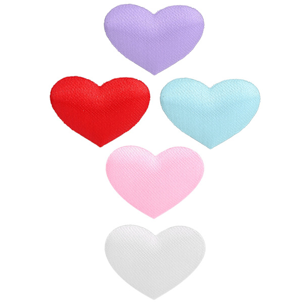 500 stk posehjerteformet dekorasjon bryllupsdag Valentinsdag festutstyr (2,1 cm flerfarget 500 stk pose)