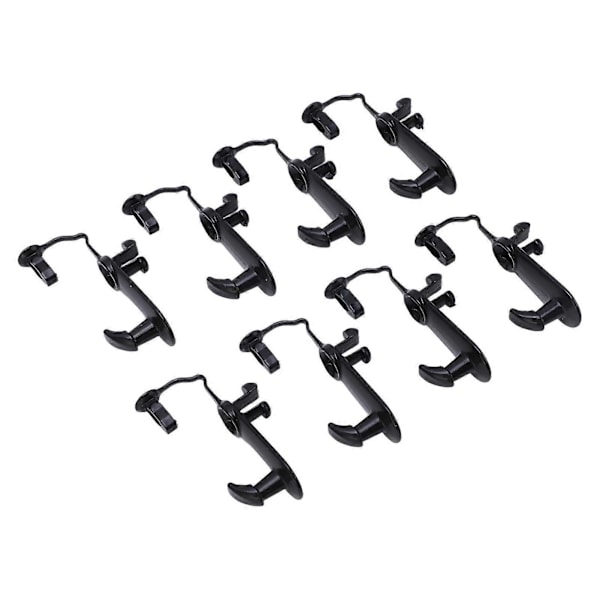 8 stk. gulvteppeklips 08210 00820 Sklisikker Svart Passer kompatibel med ES330 ES35 GS300 GS350 GS430 GS450h GS460 GX470 HS250h