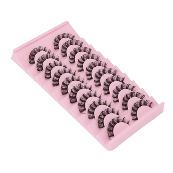 10 par lösögonfransar DD Curl Multipack Förlängning Lättvikt Bekväma Mjuka Fransar Smink Typ B