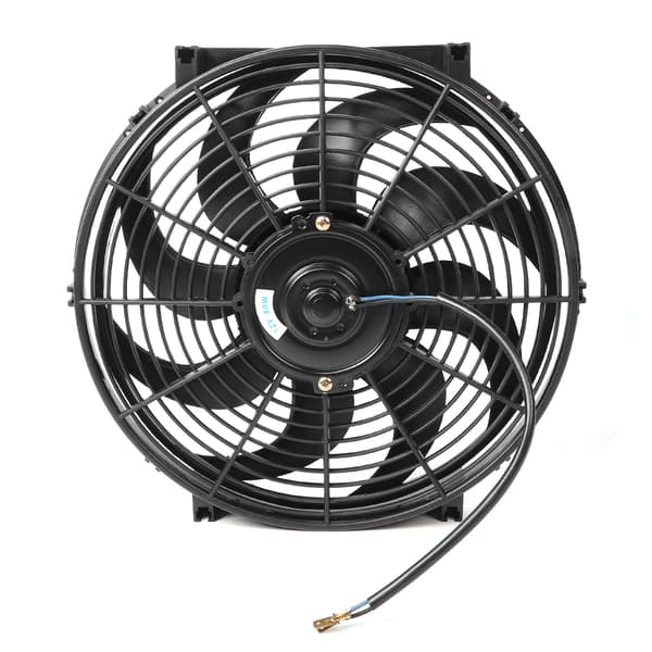14in Elektrisk Slim Radiator Køleventilator Samling 12V Universal Dele med Monteringssæt
